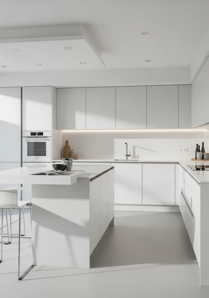 white on white kitchen texture design ideas