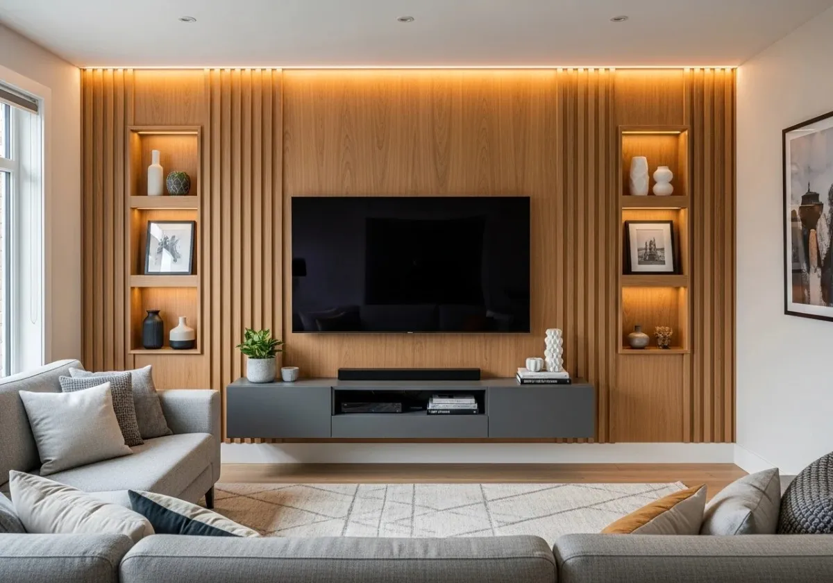 Beautiful living room tv wall look