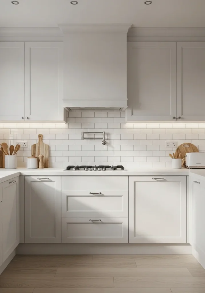 white subway tile kitchen backsplash ideas