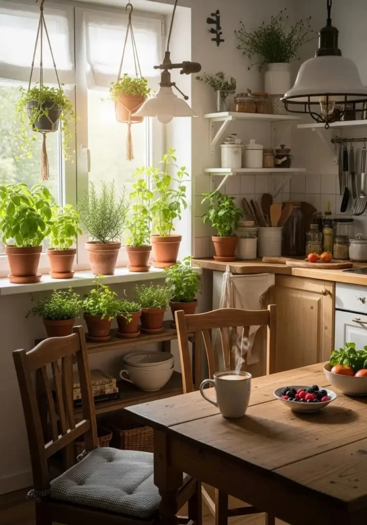 greenery small kitchen decor ideas