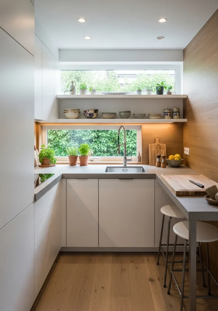 sliding doors small kitchen ideas