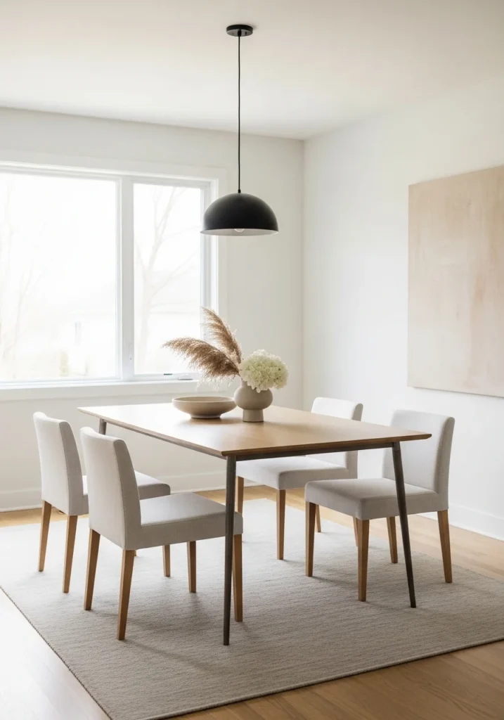 minimal dining room decor ideas clean and simple styling