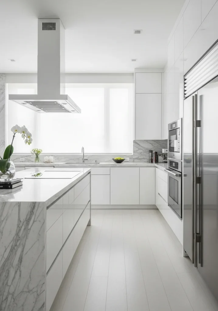 marble countertop white kitchen ideas luxury design