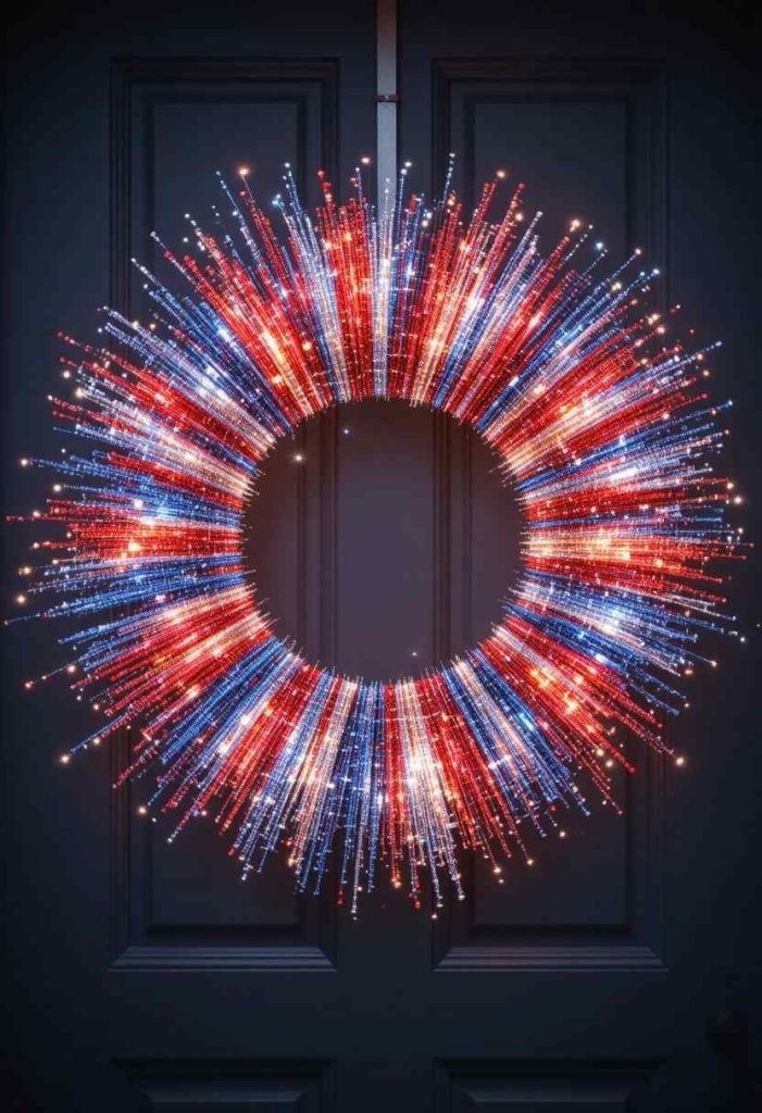 Sparkler Wire Burst Wreath