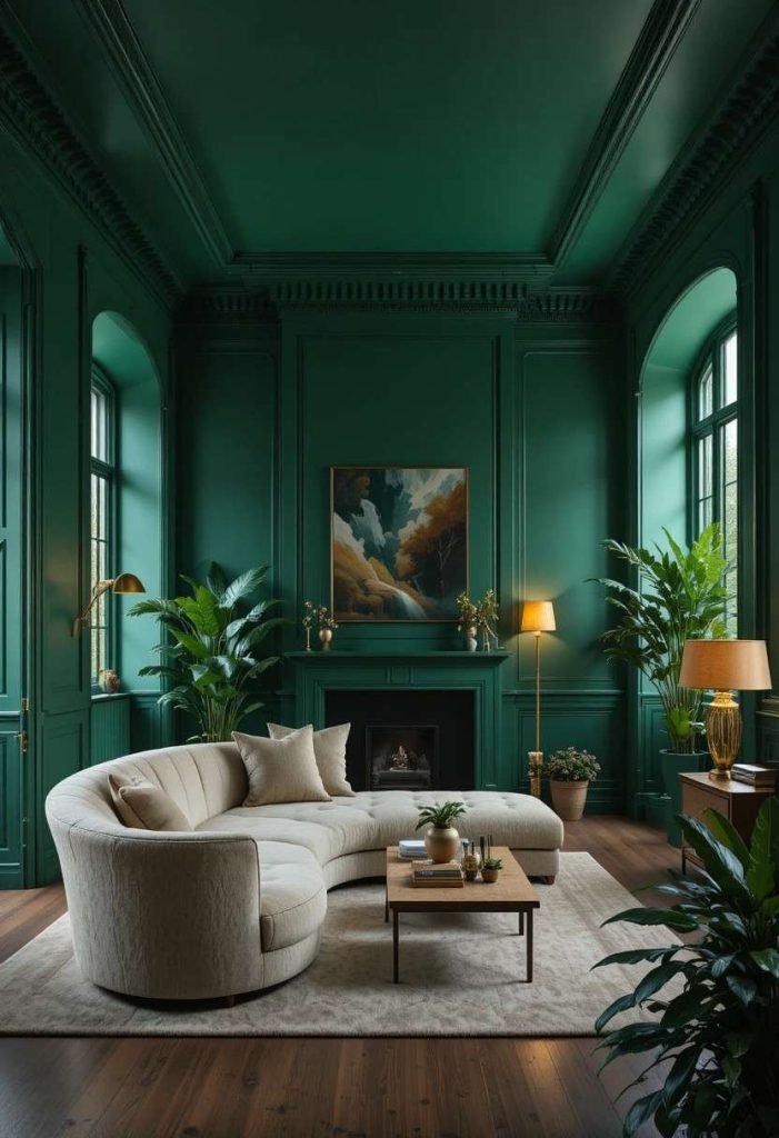 The Colour Drenched Modern Living Room: All-Over Colour for Maximum Impact