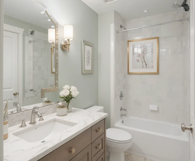 guest bathroom look