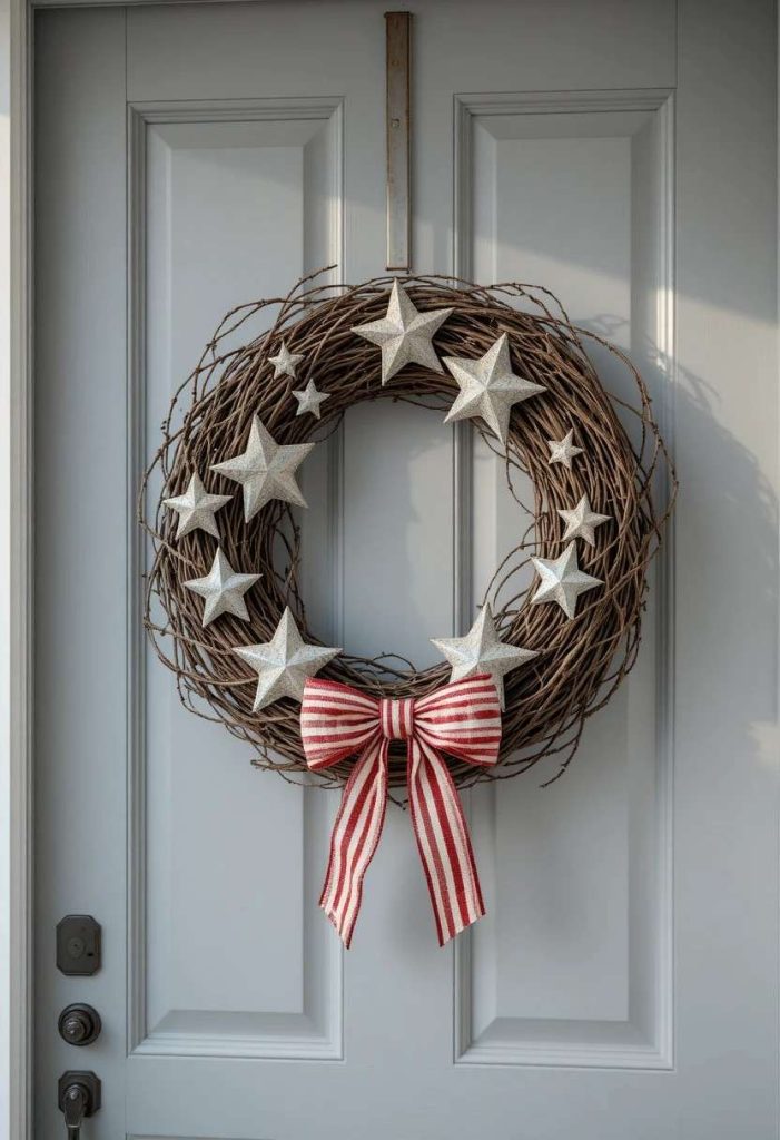 Star-Spangled Grapevine Wreath