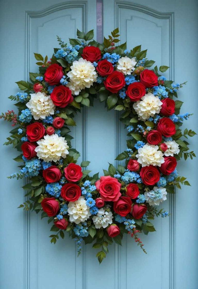 15 Patriotic Wreath Ideas to Hang on Your Front Door
