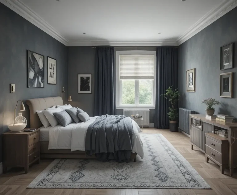 Beautiful moody bedroom look