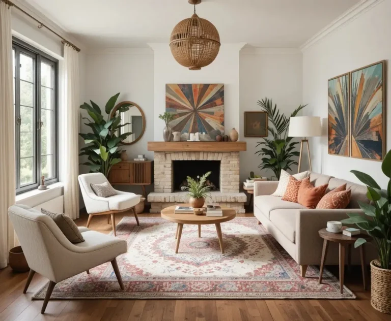 boho living room look