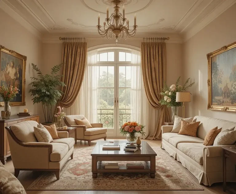 curtains living room in look