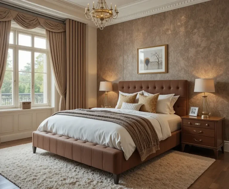 Beautiful brown bedroom look