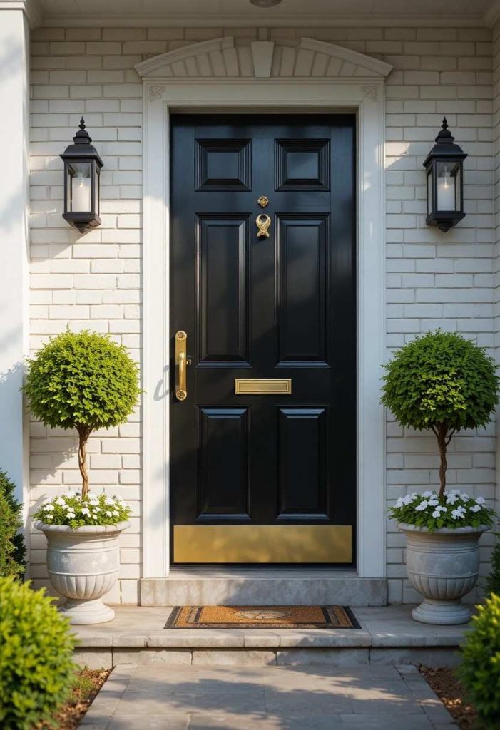 Classic Black Front Door