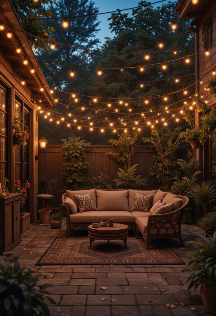 String Up Warm Outdoor Lights