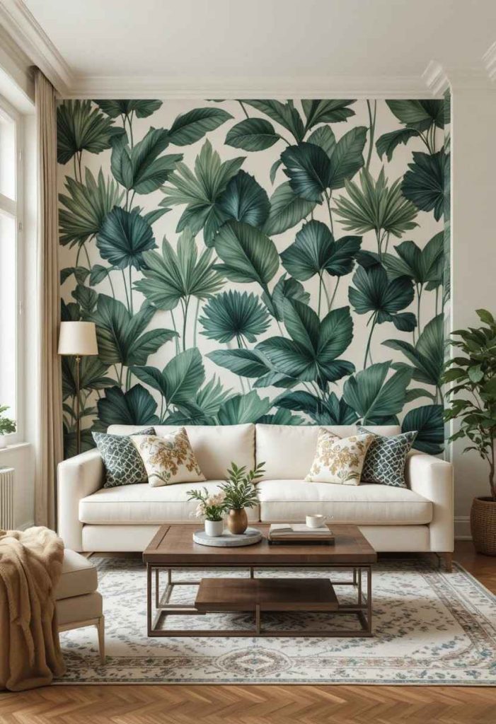 Peel-and-Stick Wallpaper Accent Wall: Maximum Drama, Zero Damage
