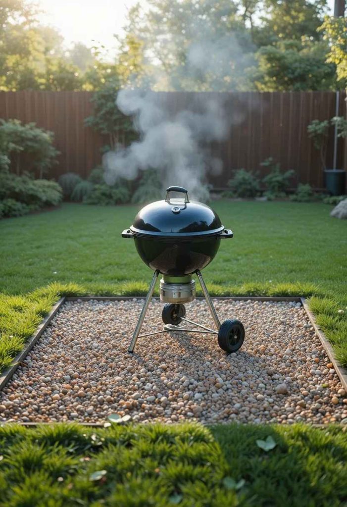 Lay a Simple Gravel Grilling Pad