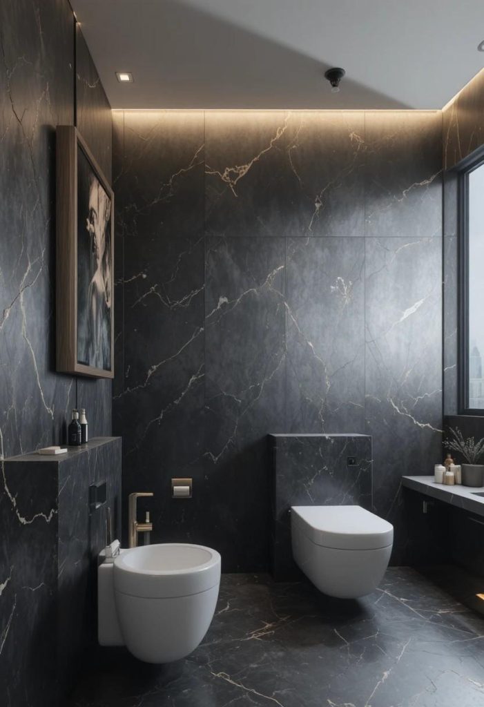 Start With a Matte Black Feature Wall