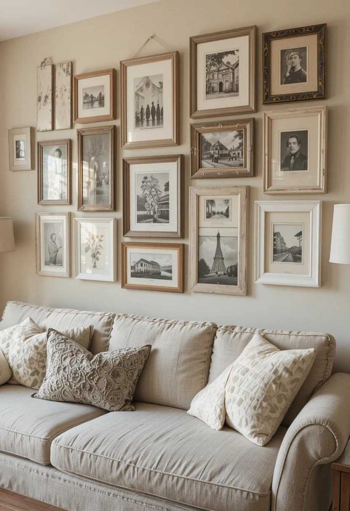 Build a Gallery Wall from Thrifted Frames