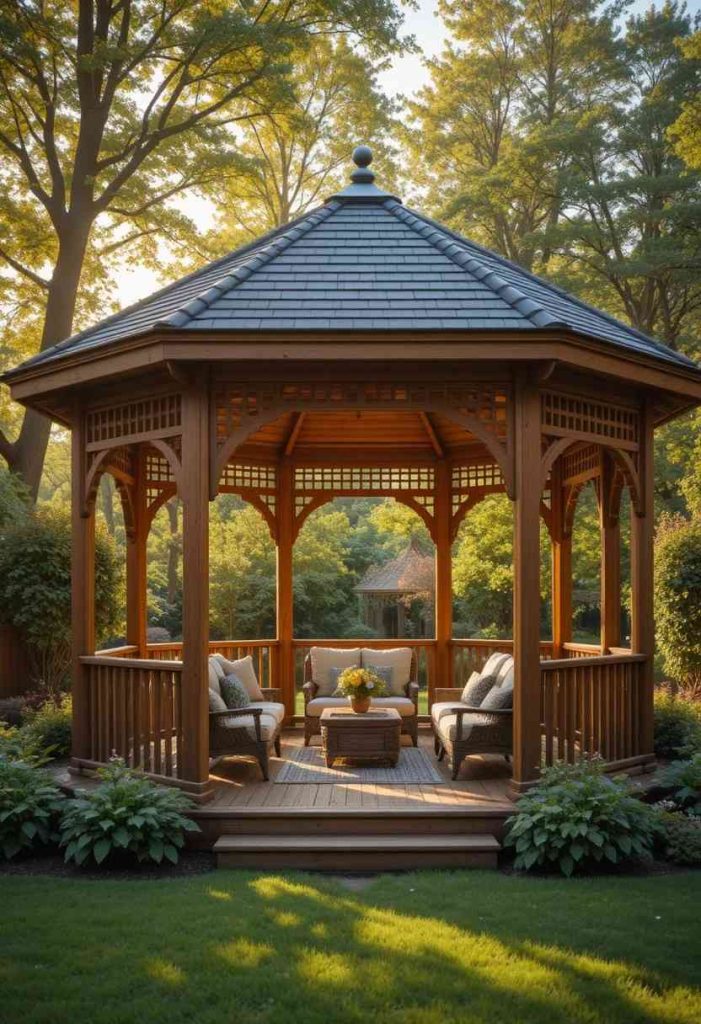 The Classic Wooden Gazebo