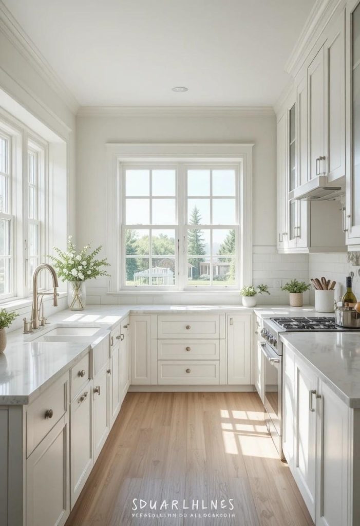 Crisp White Shaker Cabinets