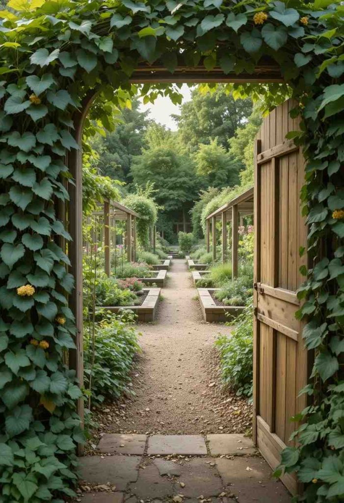 Include a Pretty Garden Gate