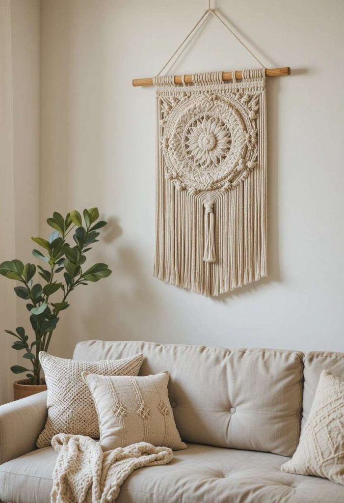 Hang a Macrame Wall Hanging