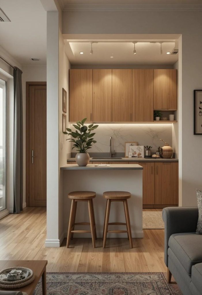 Define the Kitchen With a Small Island