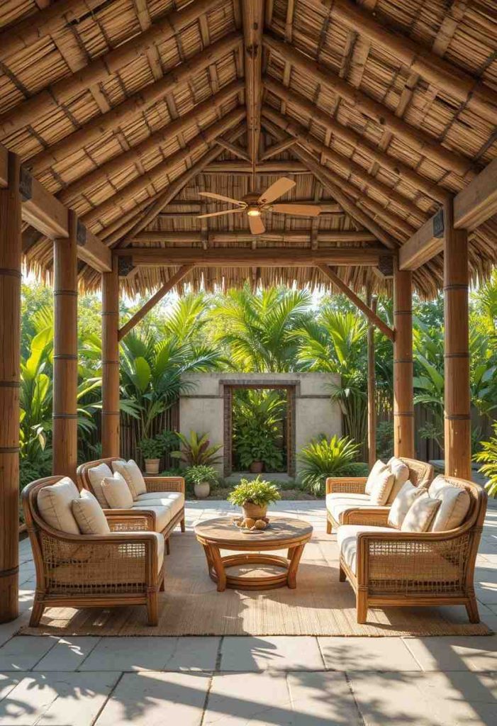 A Bamboo or Thatched Cover