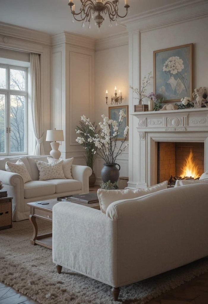 Add a Cozy Fireplace Setting