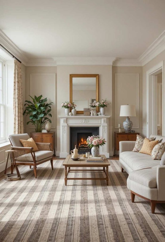 Add a Striped Carpet