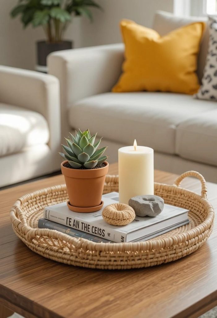 DIY Woven Rattan Tray Styling: A $12 Accessory That Elevates Every Surface