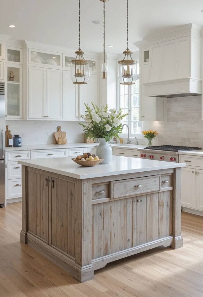 A Driftwood Inspired Kitchen Island