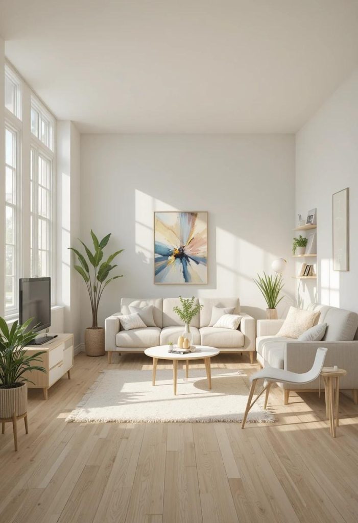 Keep Furniture Low and Light