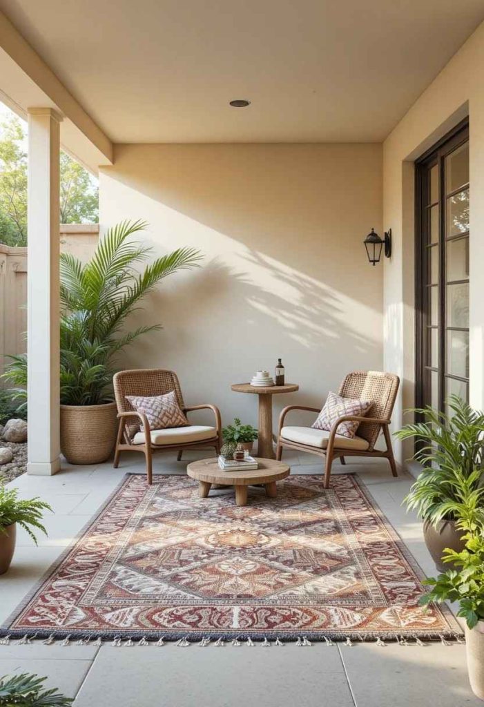 Add a Budget Outdoor Rug