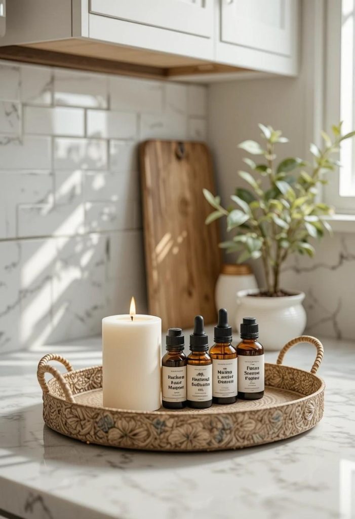 Style the Counter With a Tray