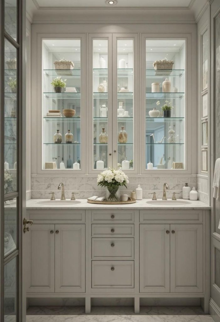 Try Glass-Front Cabinets