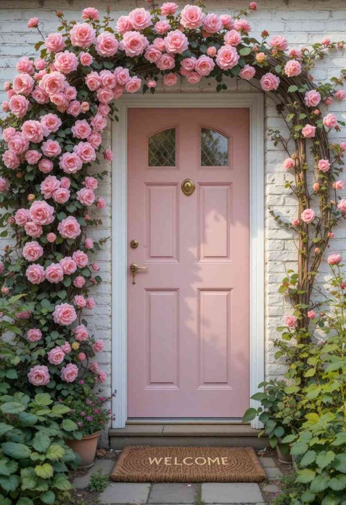 Pastel Pink Cottage Door