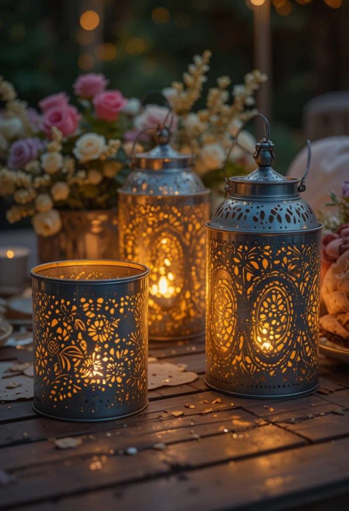 Make DIY Tin Can Lanterns