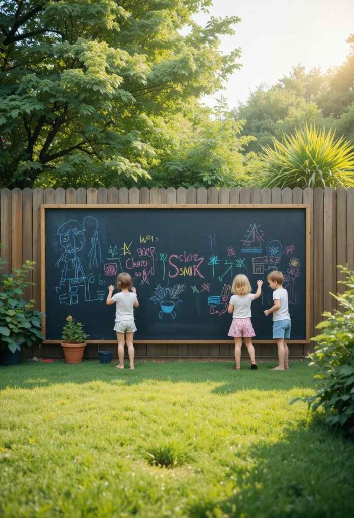Add a Chalkboard or Art Wall