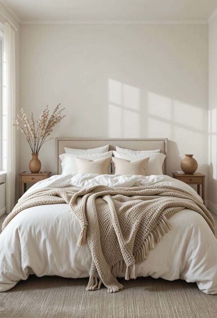 Choose Light-Coloured Bedding in Natural Fabrics: The Foundation of a Spacious Bedroom