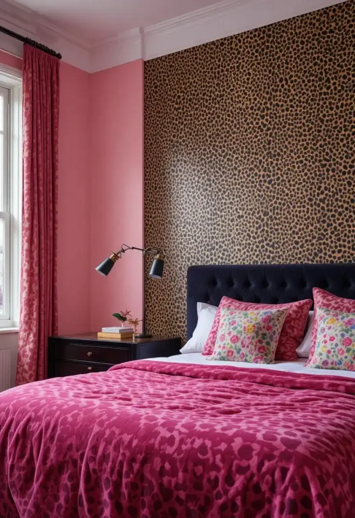 Add a Cheetah Print Accent Wall