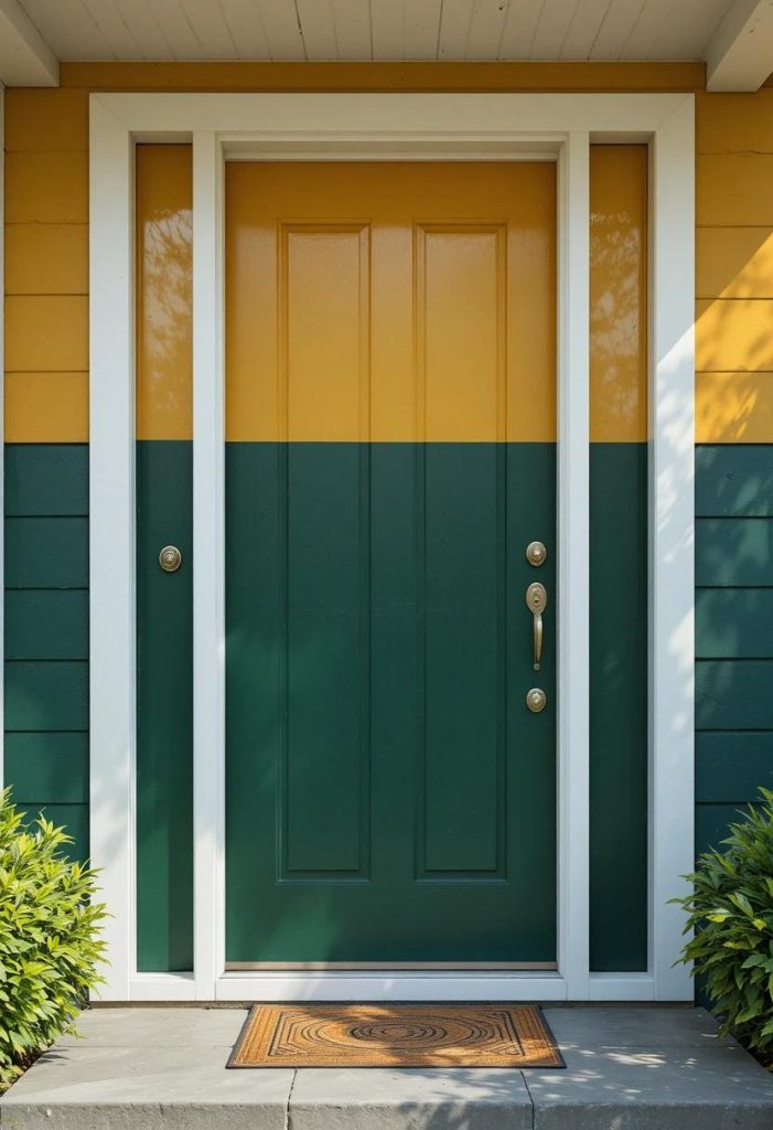 Color-Blocked Door