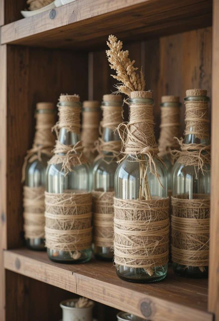 Twine Wrapped Bottles