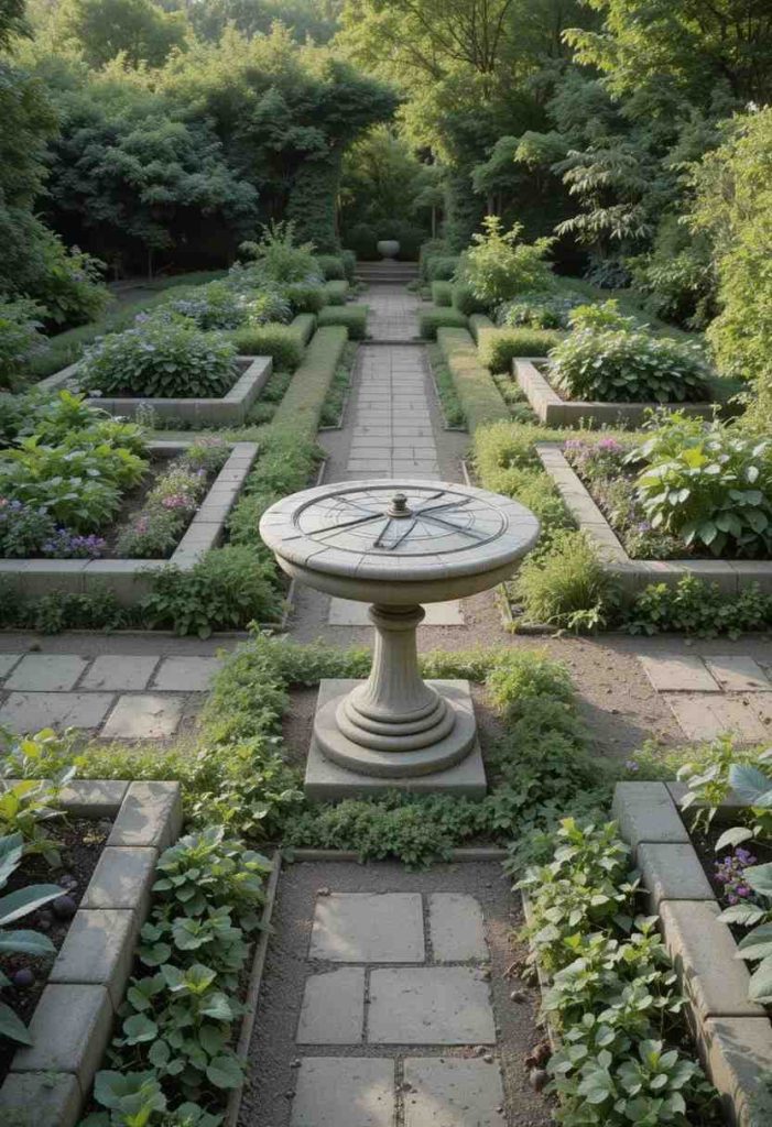 Add a Sundial or Statue