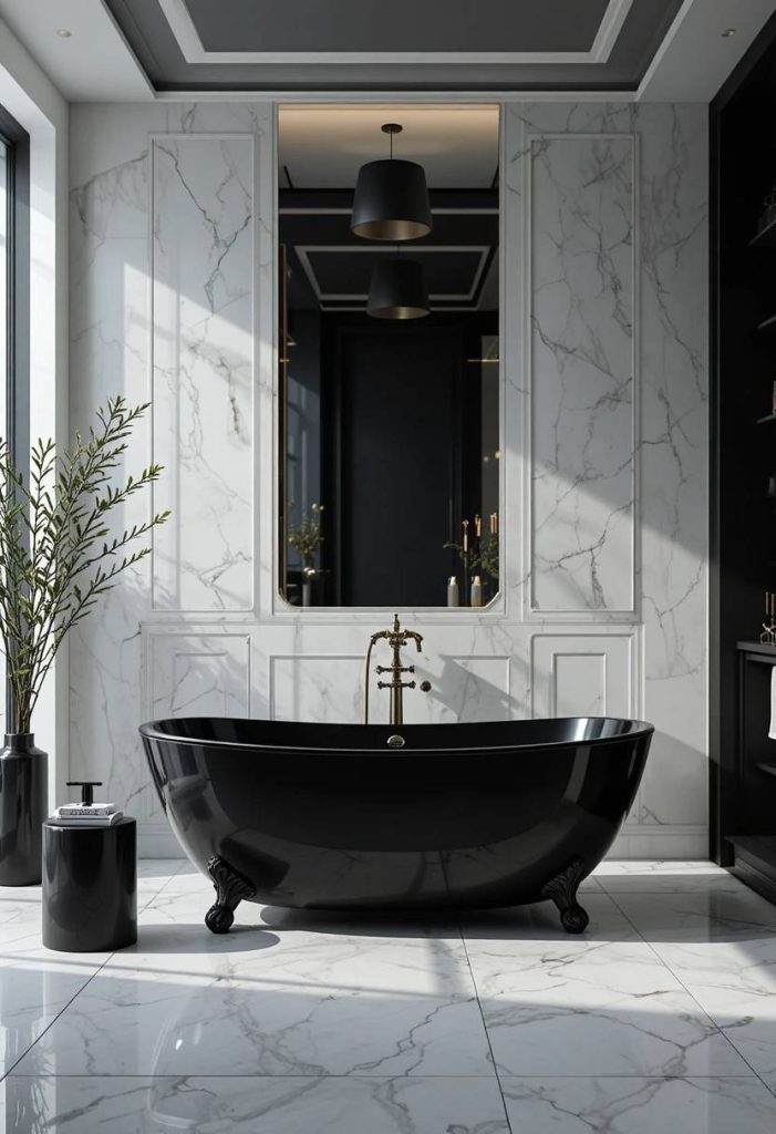 Try a Black Freestanding Tub