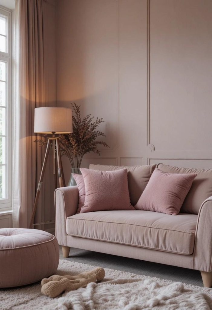 Mauve and Warm Taupe