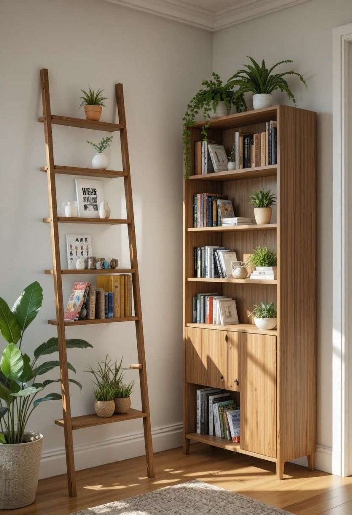 Use Freestanding Shelves