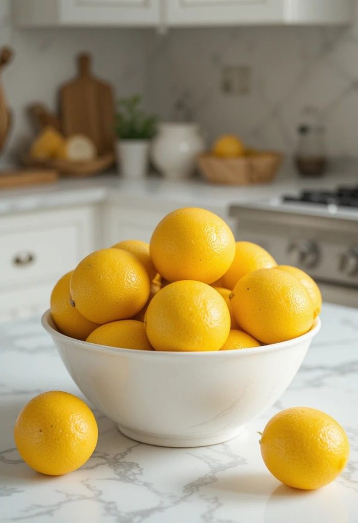 A Bowl of Fresh Lemons or Citrus