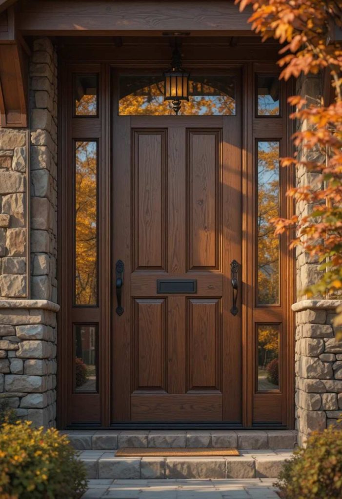 Faux Wood Grain Painted Door