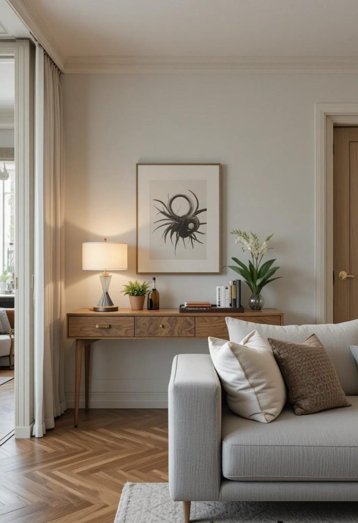 Budget Sofa Table Behind the Sofa: Creating a Functional Zone Without Furniture Shopping